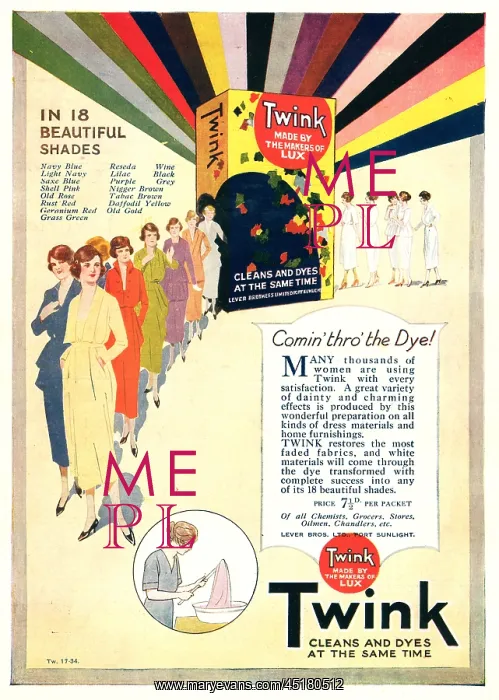 : Lever Brothers Twink Advertisement : Lever Brothers Twink Advertisement