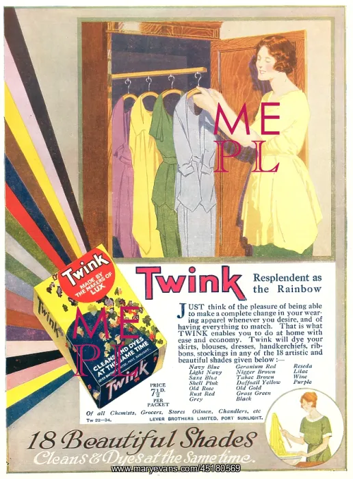 : Lever Brothers Twink Advertisement : Lever Brothers Twink Advertisement