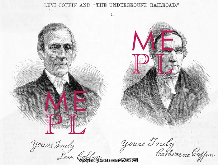 : LEVI COFFIN AND WIFE : LEVI COFFIN AND WIFE
