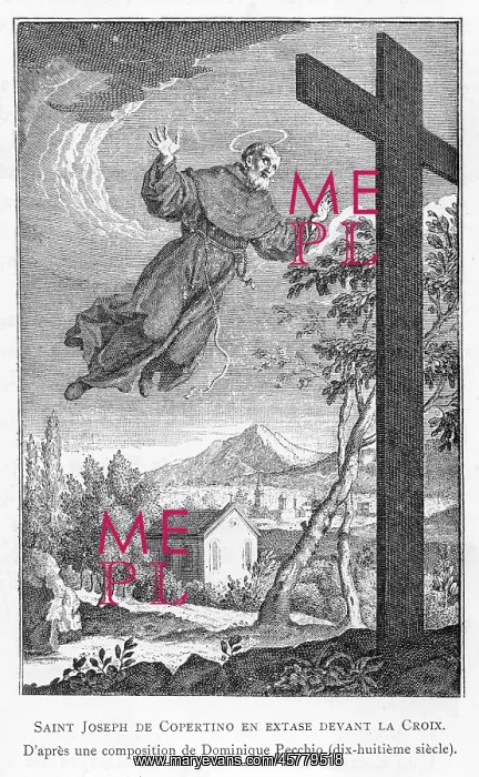: Levitation of St Joseph of Copertino, c. 1660 : Levitation of St Joseph of Copertino, c. 1660
