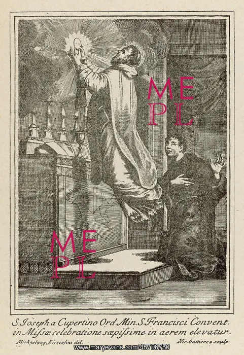 : Levitation of St Joseph of Copertino, c. 1660 : Levitation of St Joseph of Copertino, c. 1660