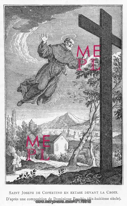 : Levitation of St Joseph of Copertino, c. 1660 : Levitation of St Joseph of Copertino, c. 1660