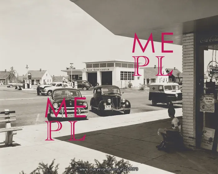 : Levittown, N.Y. corner store across the street : Levittown, N.Y. corner store across the street