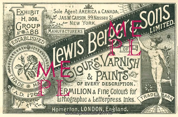 : Lewis Berger & Sons Advertisement : Lewis Berger & Sons Advertisement