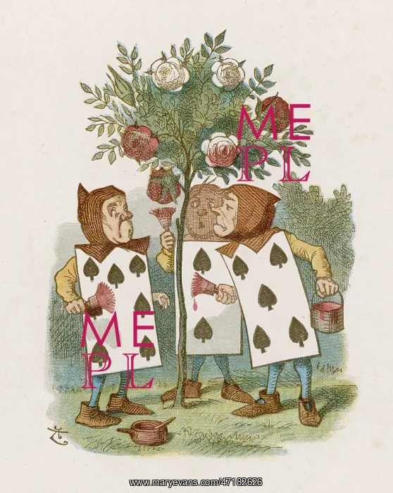 : Lewis Carroll - Alice and Gardener : Lewis Carroll - Alice and Gardener