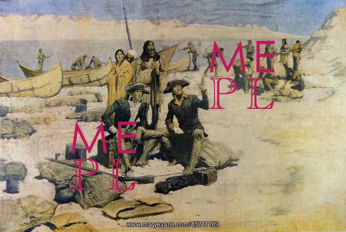 : Lewis and Clark on the Columbian River by ? : Lewis and Clark on the Columbian River by ?