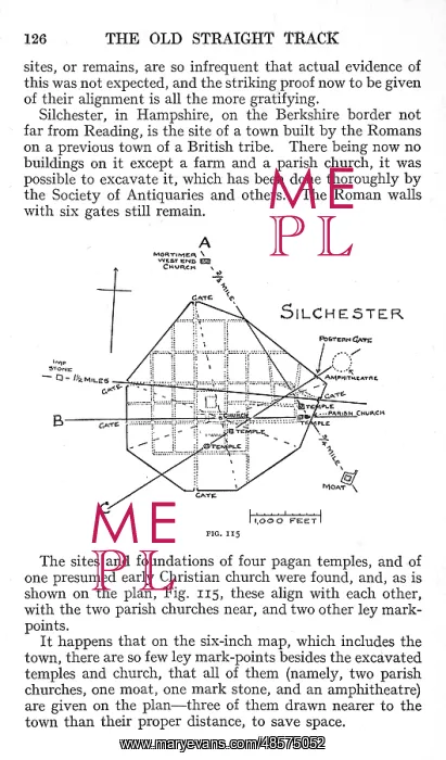: Ley lines: Silchester : Ley lines: Silchester