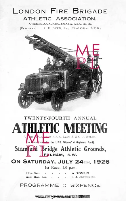 : LFB Athletic Association meeting programme : LFB Athletic Association meeting programme