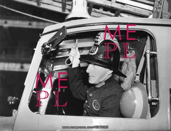 : LFB firefighter in enclosed pump vehicle : LFB firefighter in enclosed pump vehicle