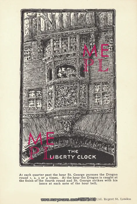 : Liberty & Co clock, London : Liberty & Co clock, London