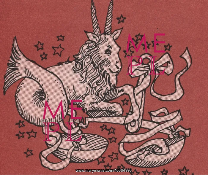 : Libra and Capricorn drawings in David Cassidy annual, 1974 : Libra and Capricorn drawings in David Cassidy annual, 1974