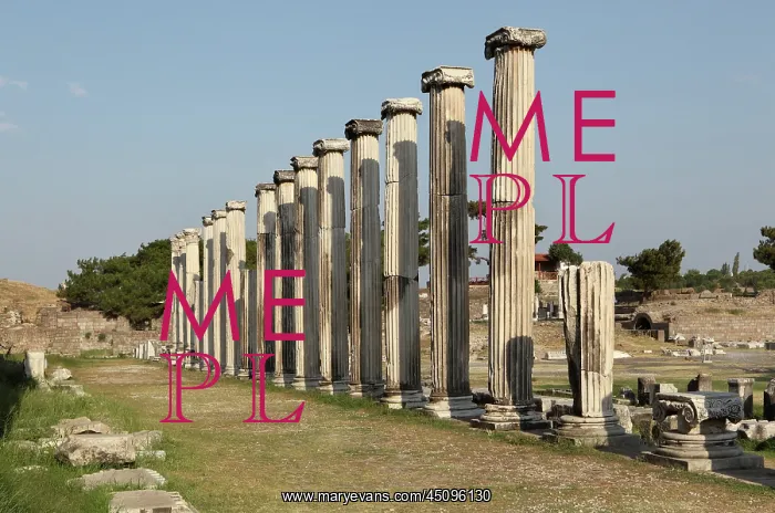 : Library, Asclepium, Pergamon, Bergama, Izmir, Turkey : Library, Asclepium, Pergamon, Bergama, Izmir, Turkey