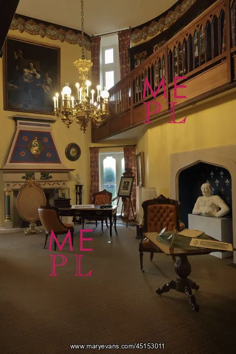 : Library, Chateau de Hardelot, Condette, Pas-de-Calais : Library, Chateau de Hardelot, Condette, Pas-de-Calais