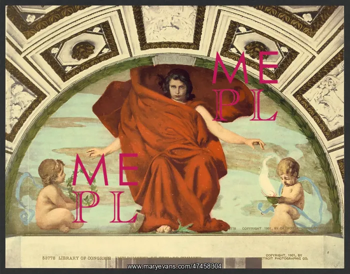 : Library of Congress Melpomene by Edward Simmons Library of C : Library of Congress Melpomene by Edward Simmons Library of C