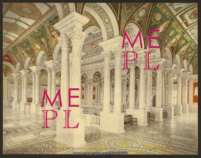 : Library of Congress, second floor, central stair hall : Library of Congress, second floor, central stair hall