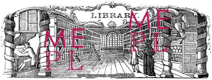: Library interior, 1790s : Library interior, 1790s