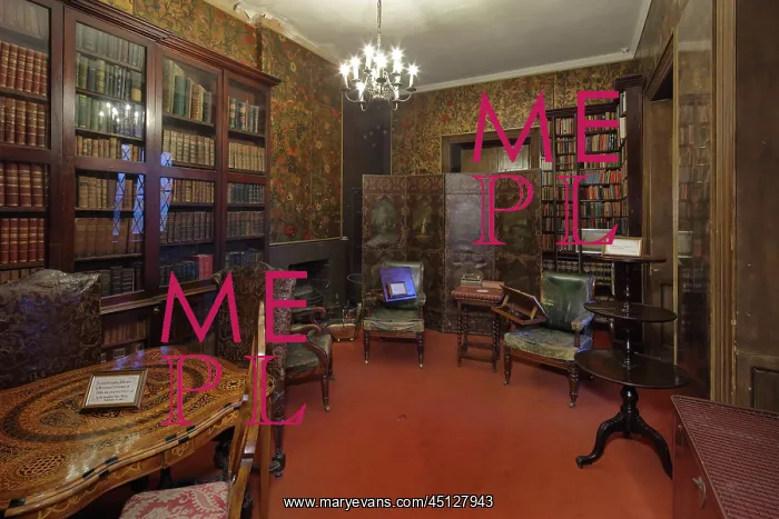 : Library, Malahide Castle, County Dublin, Ireland : Library, Malahide Castle, County Dublin, Ireland