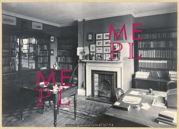  : Library at Thomas Hardy's home, Max Gate