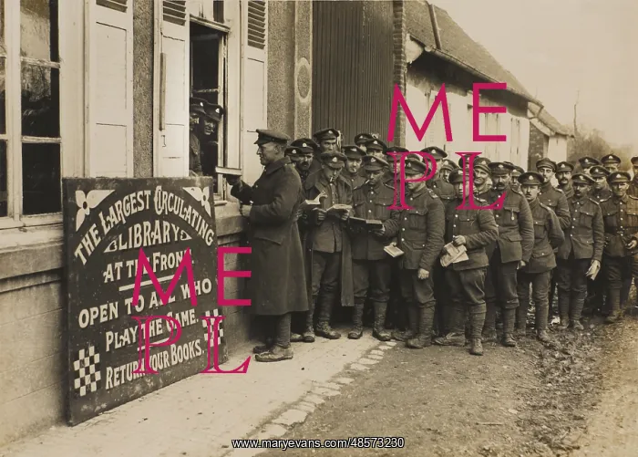: A library for troops on Western Front : A library for troops on Western Front
