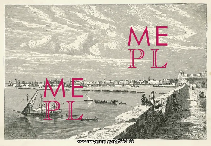 : LIBYA / TRIPOLI PORT 1877 : LIBYA / TRIPOLI PORT 1877