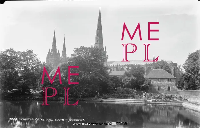 : Lichfield Cathedral from the South : Lichfield Cathedral from the South