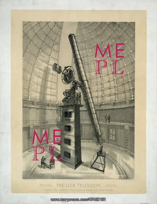 : The lick telescope, length 57 feet : The lick telescope, length 57 feet