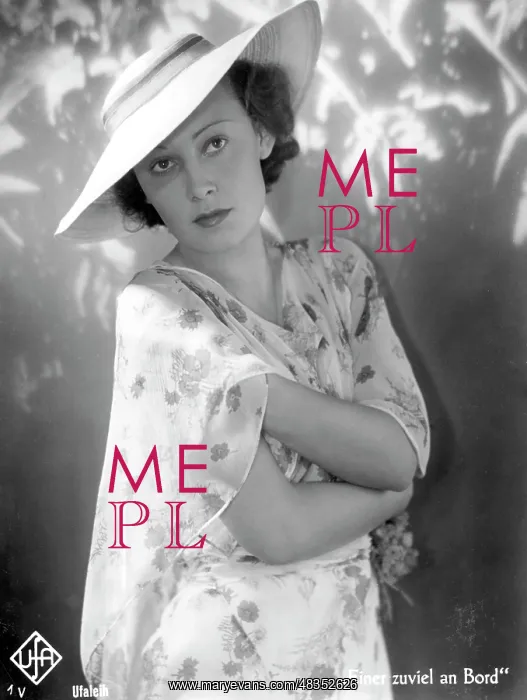 : Lida Baarova in One Too Many on Board, 1935 : Lida Baarova in One Too Many on Board, 1935