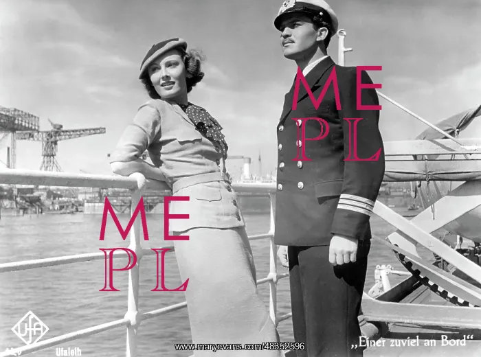 : Lida Baarova and Rene Deltgen in One Too Many On Board : Lida Baarova and Rene Deltgen in One Too Many On Board