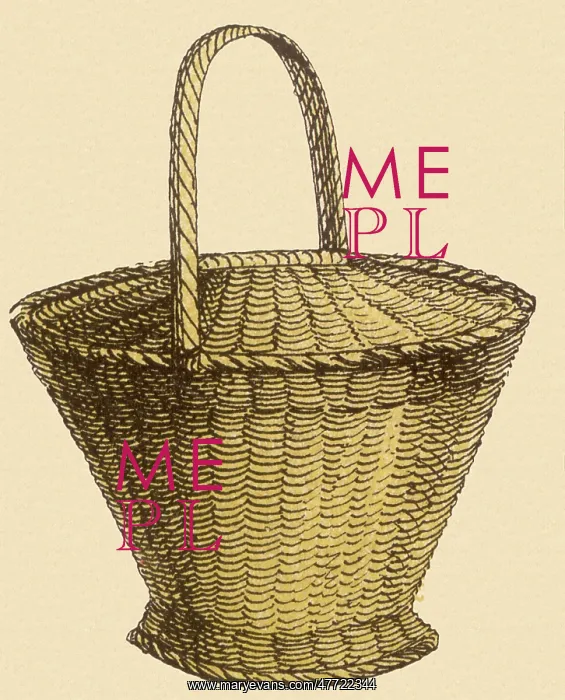 : Lidded Wicker Basket : Lidded Wicker Basket