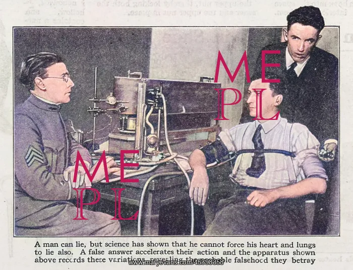 : Lie detector 1923 : Lie detector 1923
