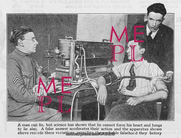 : Lie Detector 1923 : Lie Detector 1923