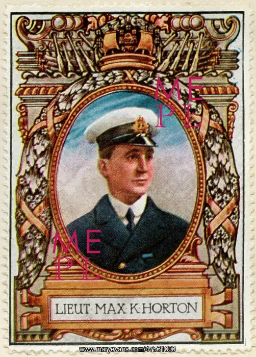 : Lieut (Admiral) Max K Horton / Stamp : Lieut (Admiral) Max K Horton / Stamp