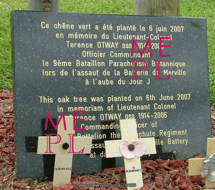 : Lieutanant Colonel Otway Memorial, Merville Battery : Lieutanant Colonel Otway Memorial, Merville Battery