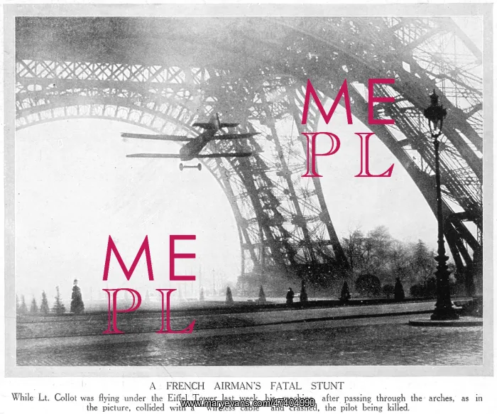 : Lieutenant Collot passes successfully beneath Eiffel Tower 1 : Lieutenant Collot passes successfully beneath Eiffel Tower 1