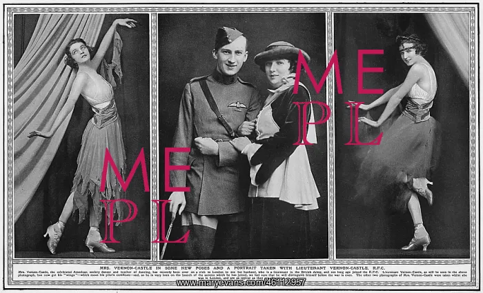 : Lieutenant and Mrs Vernon Castle, dancers : Lieutenant and Mrs Vernon Castle, dancers