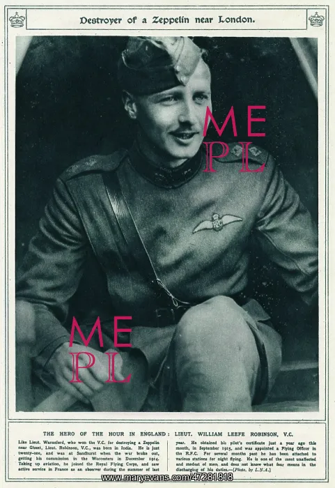 : Lieutenant William Leefe Robinson : Lieutenant William Leefe Robinson