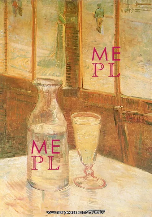 : Still Life with Absinthe, by Van Gogh : Still Life with Absinthe, by Van Gogh