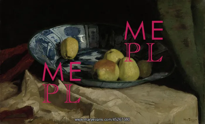 : Still Life with Apples in a Delft Blue Bowl : Still Life with Apples in a Delft Blue Bowl
