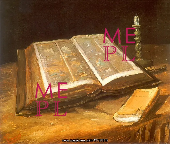 : Still Life with Bible, by Van Gogh : Still Life with Bible, by Van Gogh