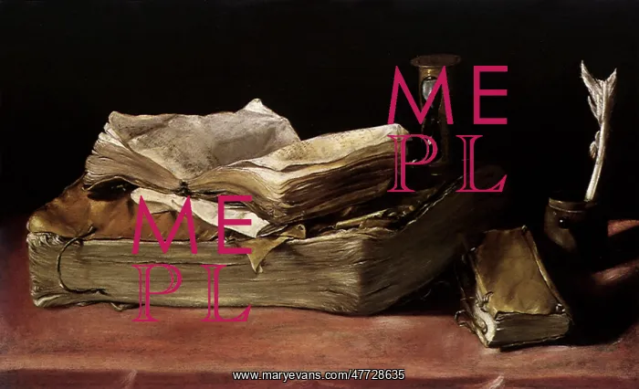  : Still Life with Books and Hourglass