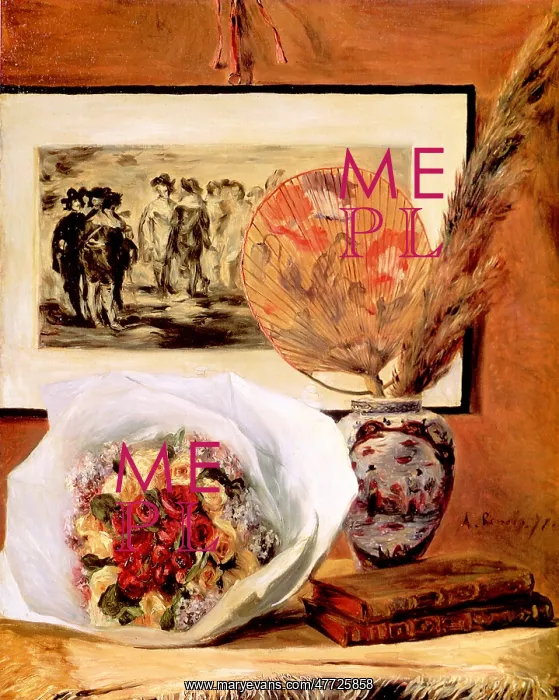: Still Life with Bouquet, by Renoir : Still Life with Bouquet, by Renoir