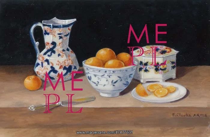 : Still Life with a Bowl of Oranges : Still Life with a Bowl of Oranges