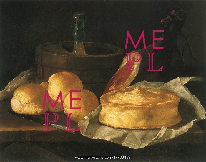 : Still Life with Bread, Tart and Ham : Still Life with Bread, Tart and Ham