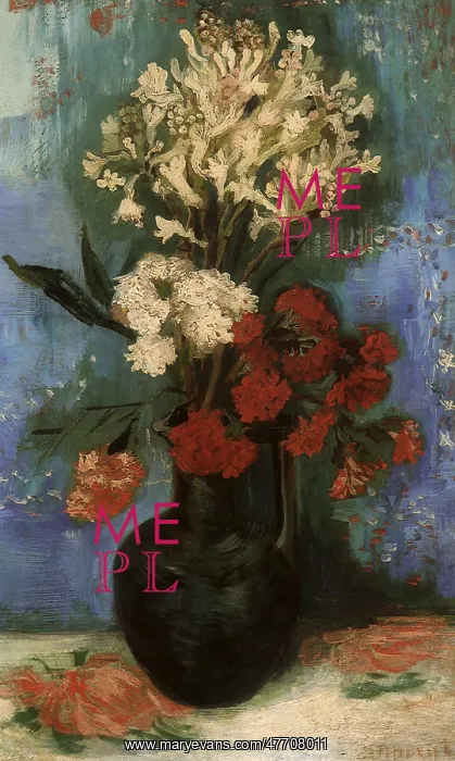 : Still Life with Carnations, by Van Gogh : Still Life with Carnations, by Van Gogh