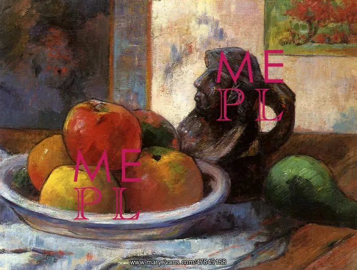  : Still Life with Ceramic, by Gauguin