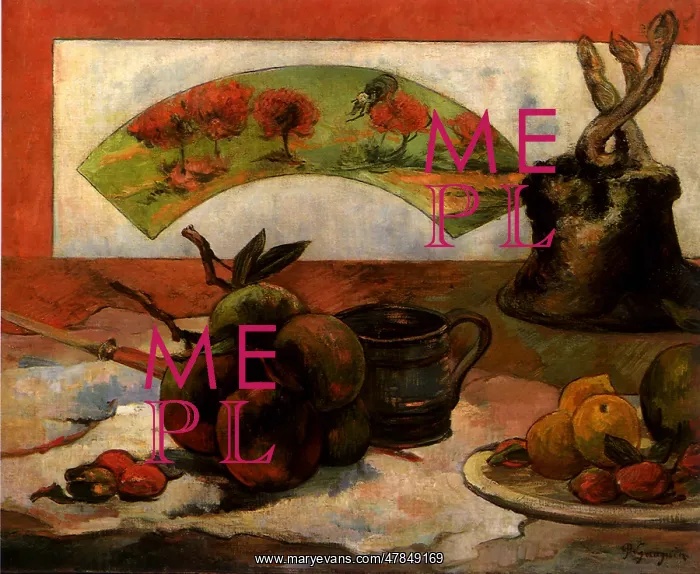  : Still Life with Fan, by Gauguin