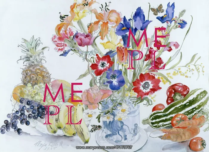 : Still Life with Flowers, Fruit and Vegetables : Still Life with Flowers, Fruit and Vegetables