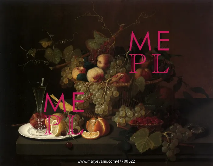 : Still Life With Fruit, Goblet and Canary : Still Life With Fruit, Goblet and Canary