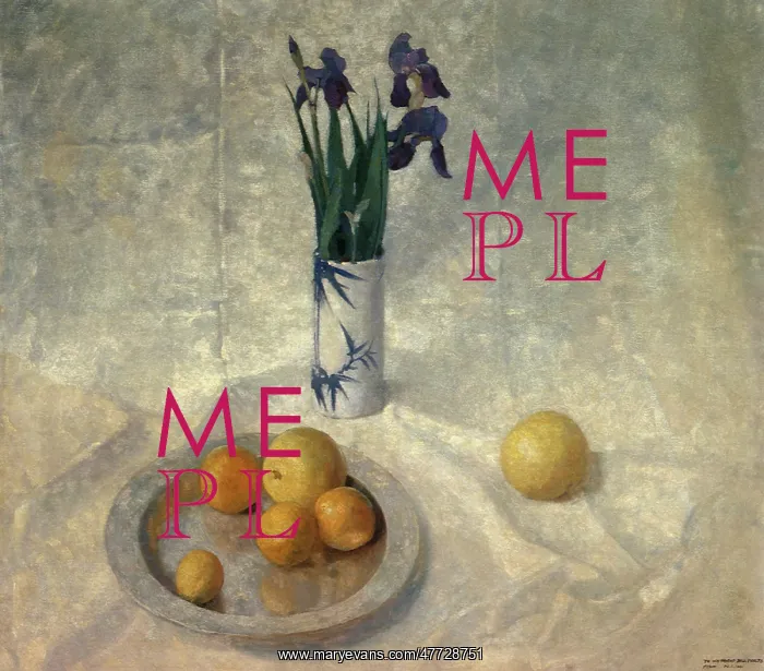  : Still Life with Iris and Oranges