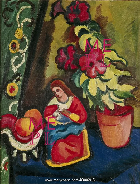 : Still life with Madonna, Petunia and apples : Still life with Madonna, Petunia and apples